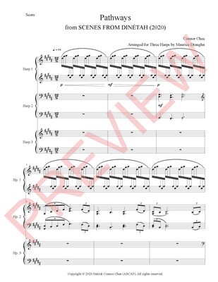 Digital Sheet Music - Arrangements Featuring Harp (Connor Chee)