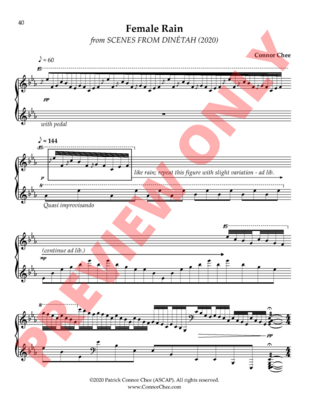 Digital Sheet Music - Scenes from Dinétah (Connor Chee)