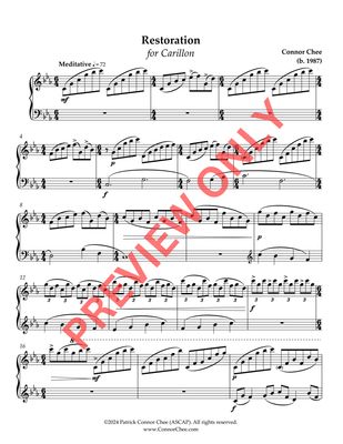 Digital Sheet Music - Restoration (for Carillon)