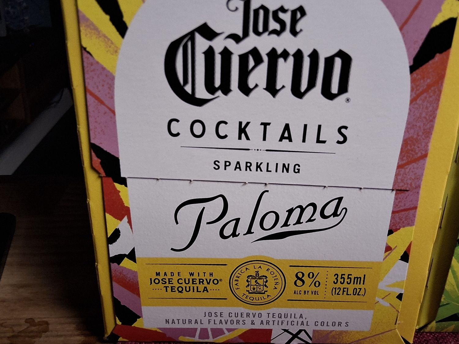 Jose cuervo. Paloma. Margarita. 12oz. 355ml.