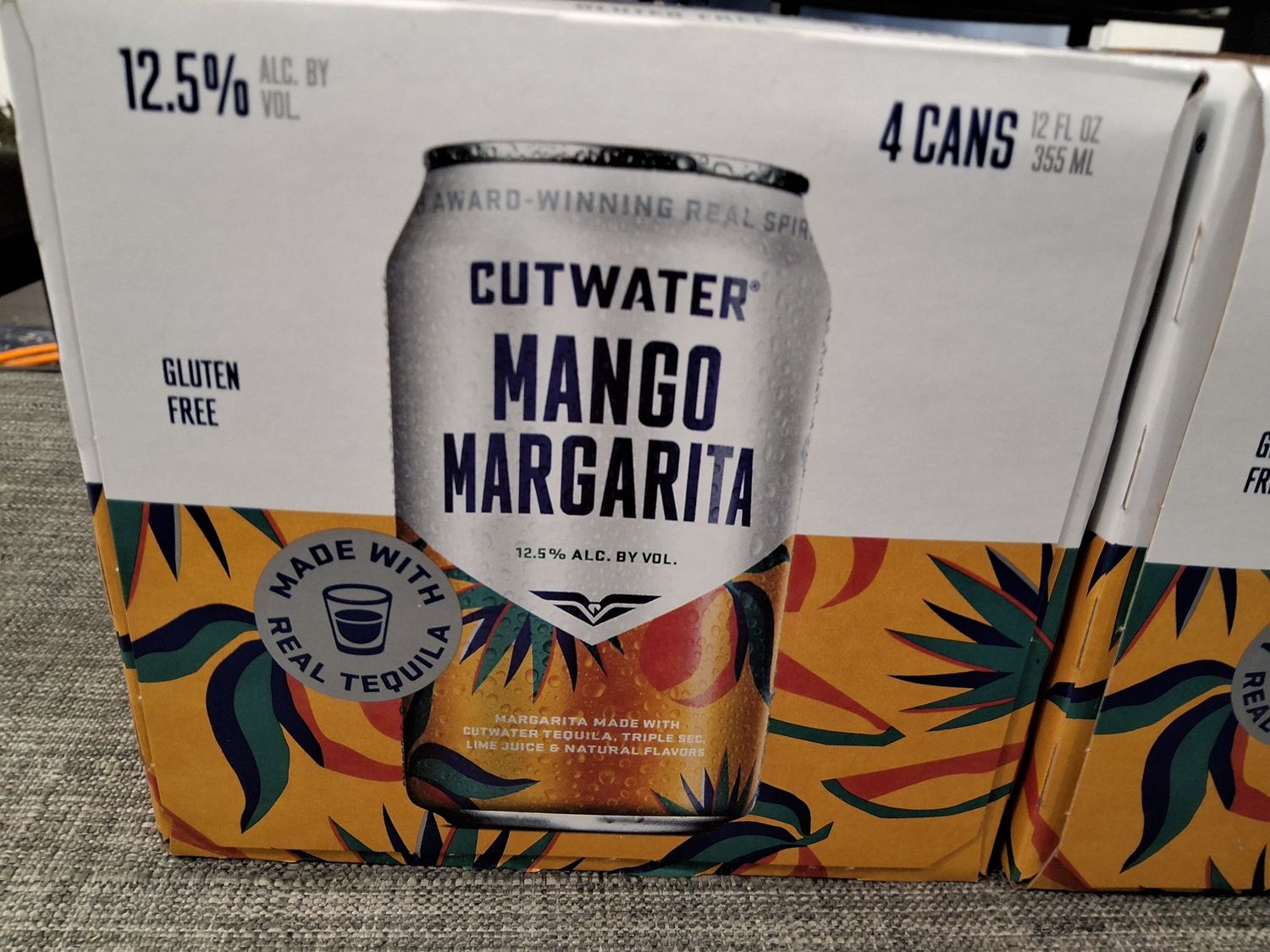 Cutwater. Mango. Margarita. 12oz. 355ml