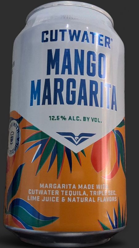 Cutwater. Mango. Margarita. 12oz. 355ml