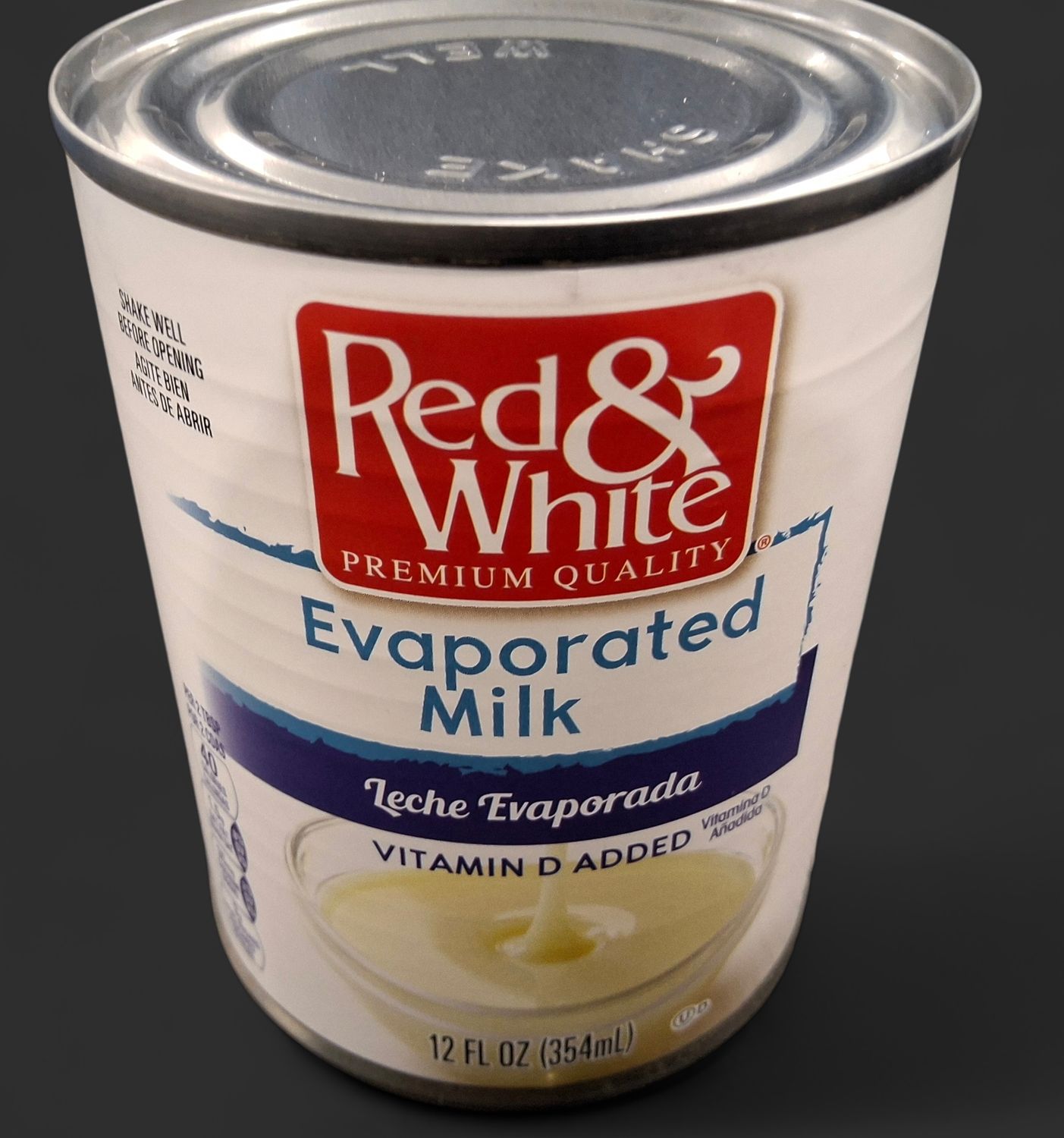 Evaporated milk. Red&amp;white.12oz. 354ml