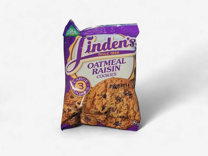 Linden's Oatmeal Raisin cookies. 1.8oz