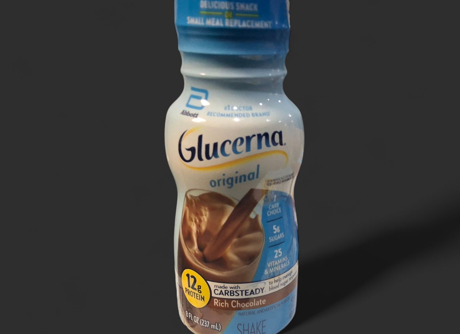 Glucerna. Rich chocolate. 8oz. 237ml.