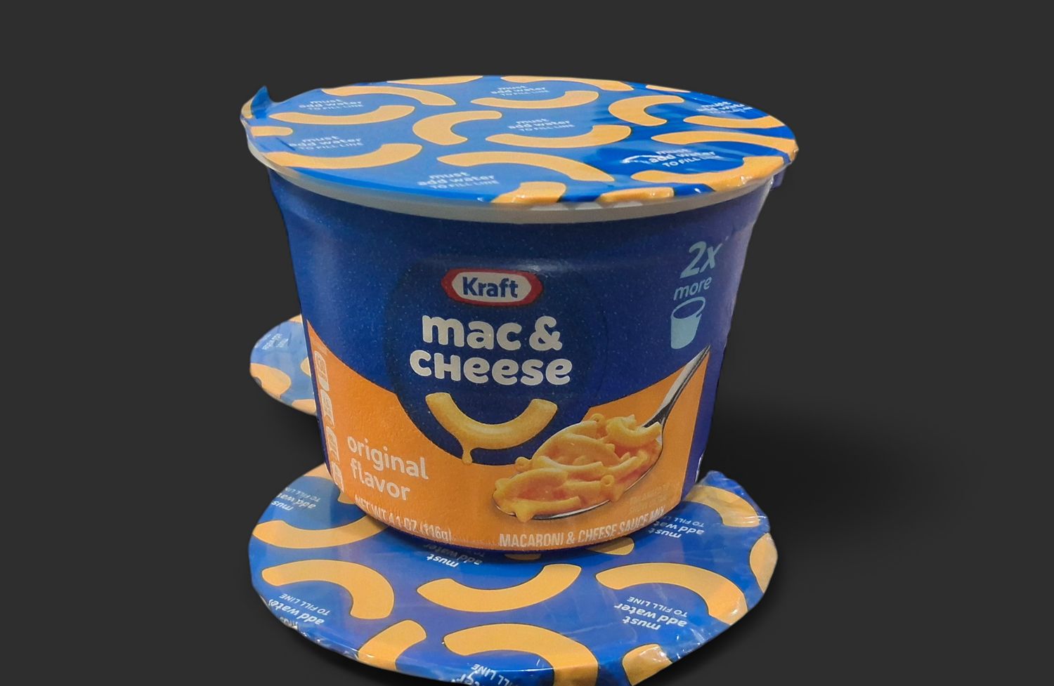 Mac n cheese. Cup. Kraft. 4.1oz
