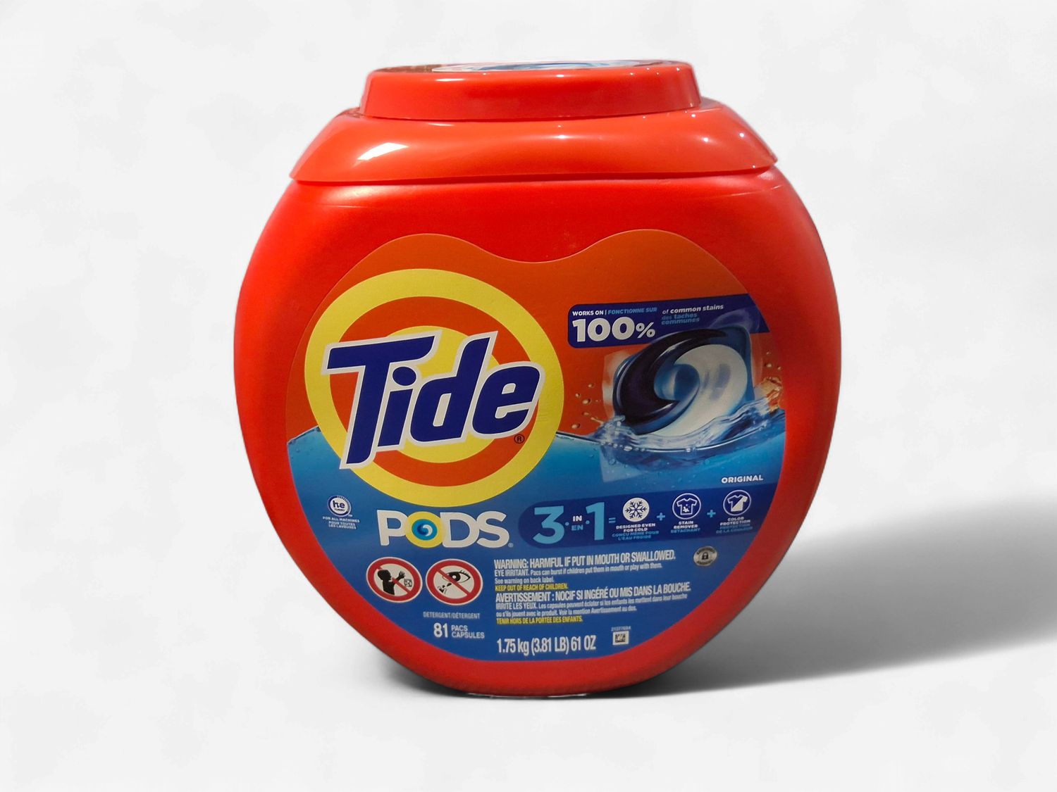 Tide. Pods. 61oz. 3.81lbs  (81 capsules)
