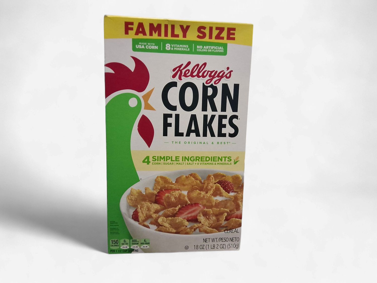 Cereal. Corn flakes. Kelloggs. 18oz. 510g