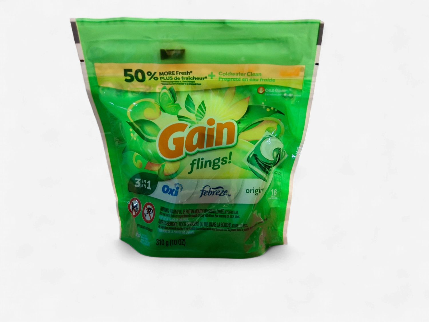 Gain. Flings.(pods) 10oz. 310g