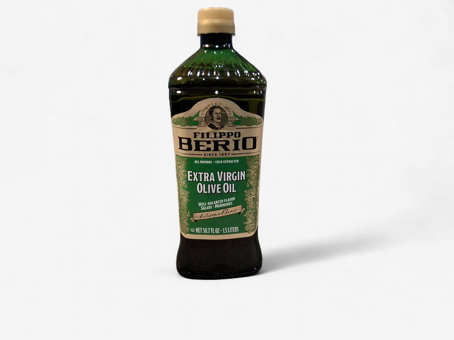 Olive oil. Extra virgin. Filippo berio. 50.7oz. 1.5l