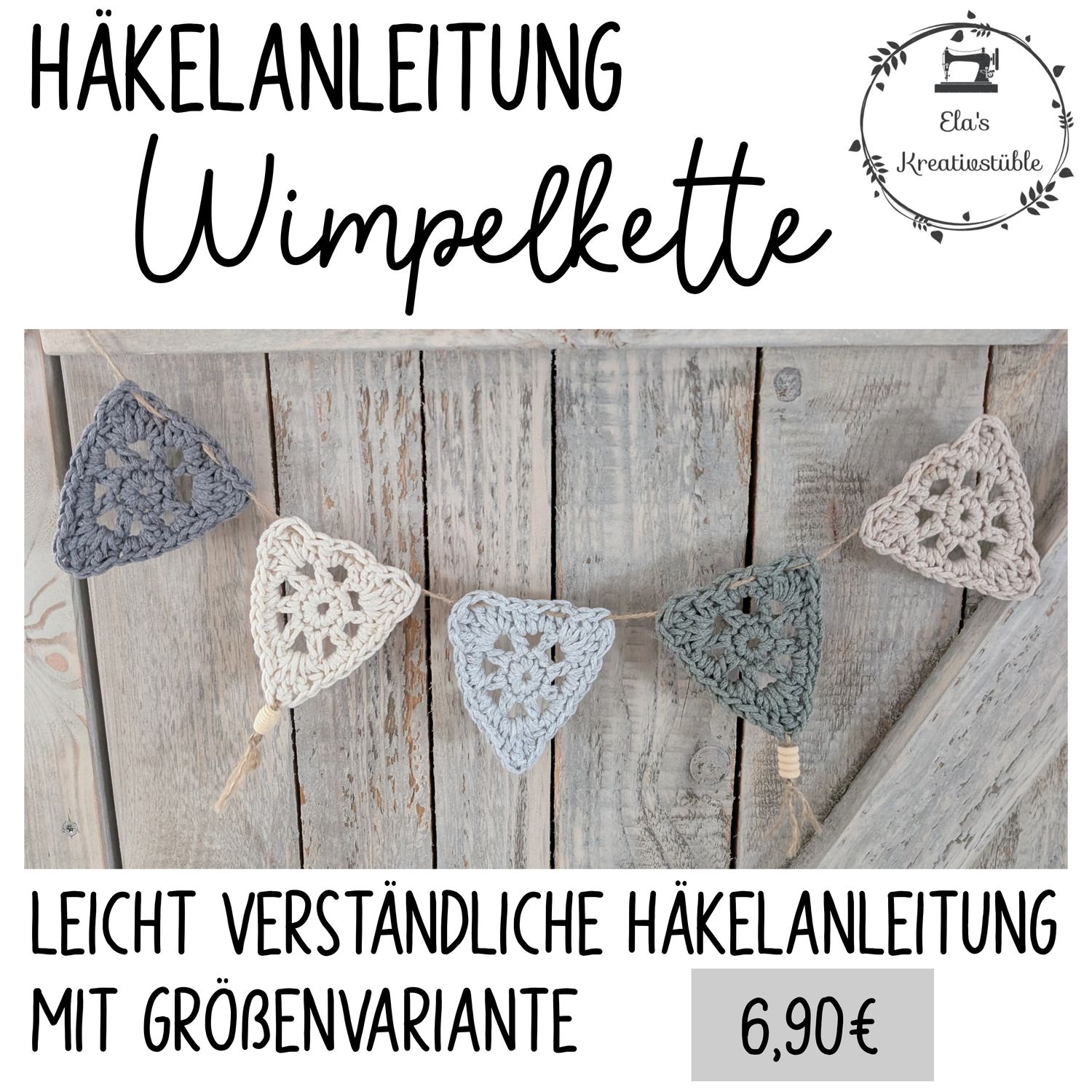 Häkelanleitung Wimpelkette