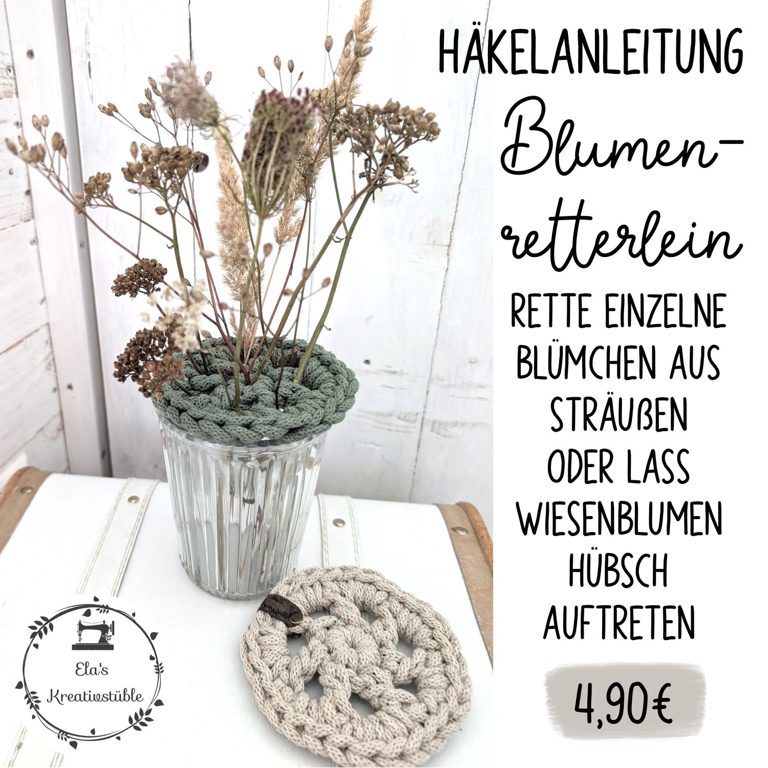 Häkelanleitung Blumenretterlein