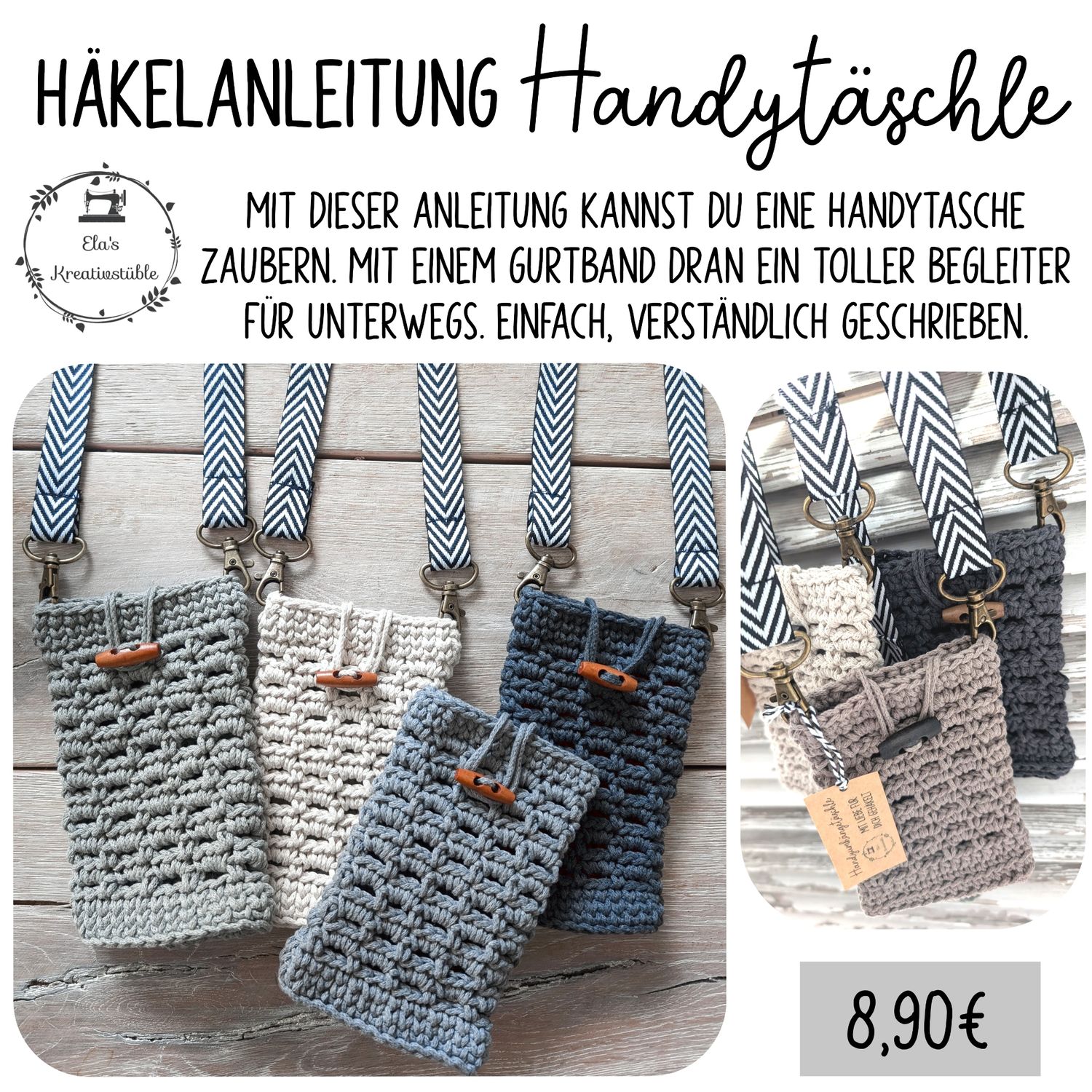 Häkelanleitung Handytasche