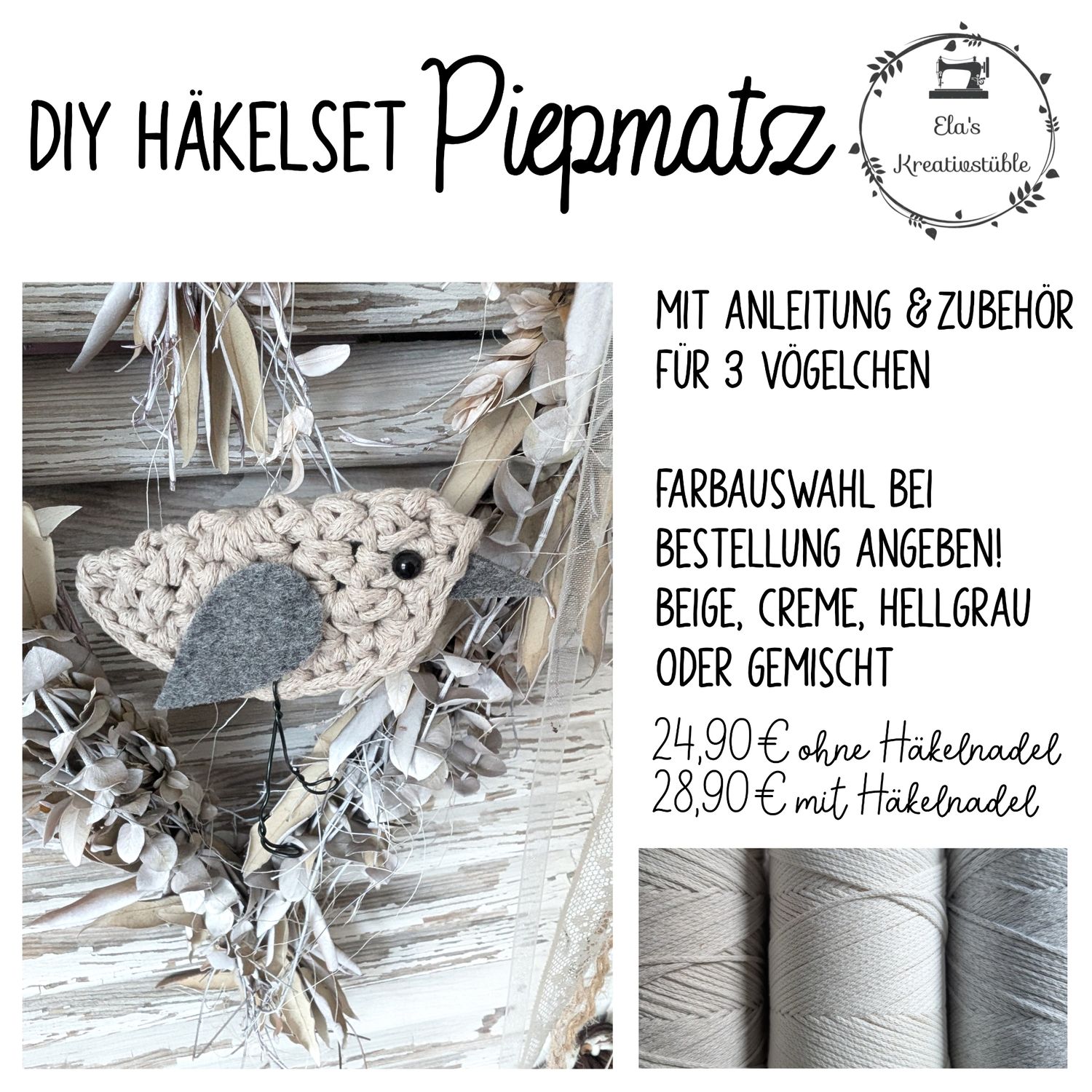 Häkelset Piepmatz