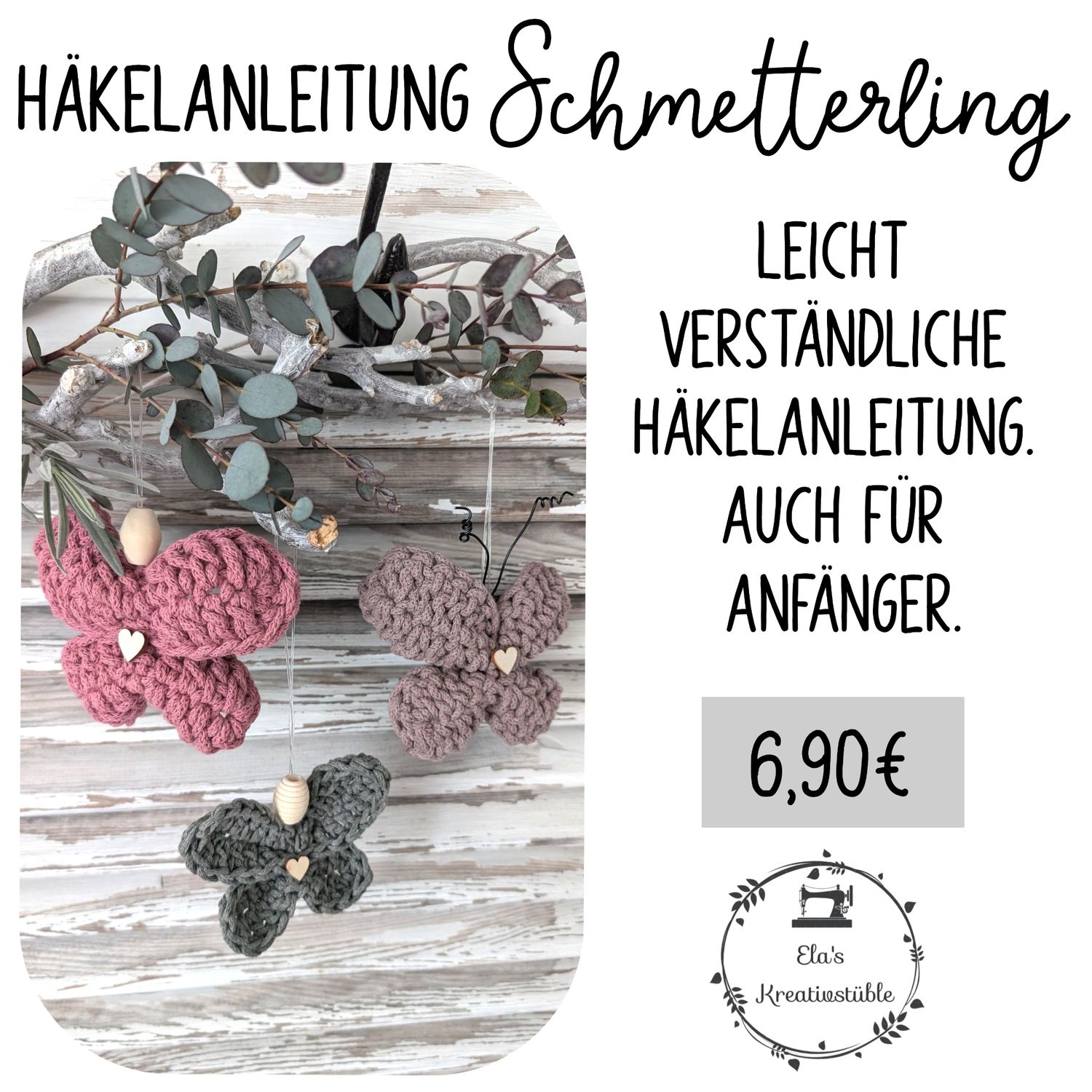 Häkelanleitung Schmetterling