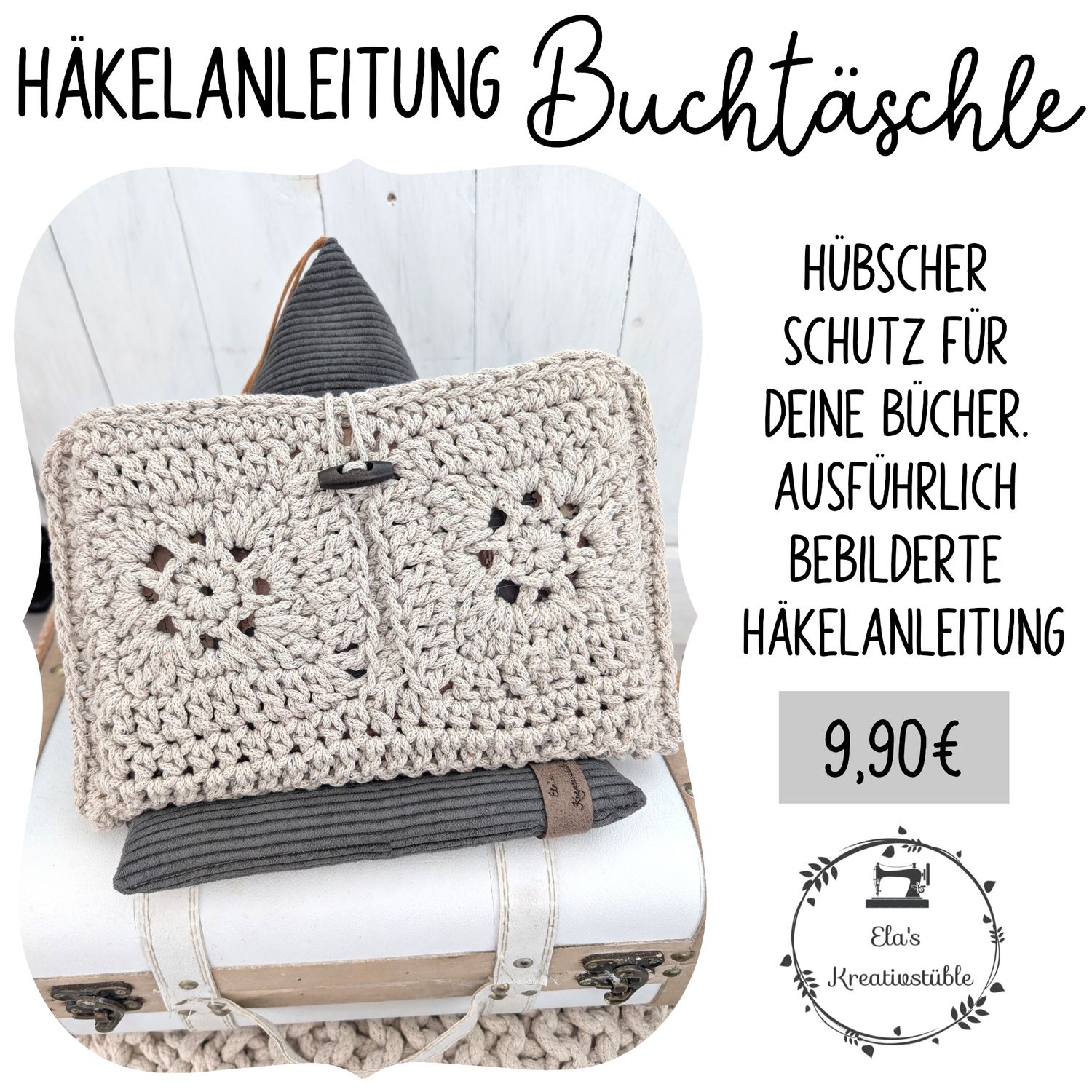Häkelanleitung Buchtäschle