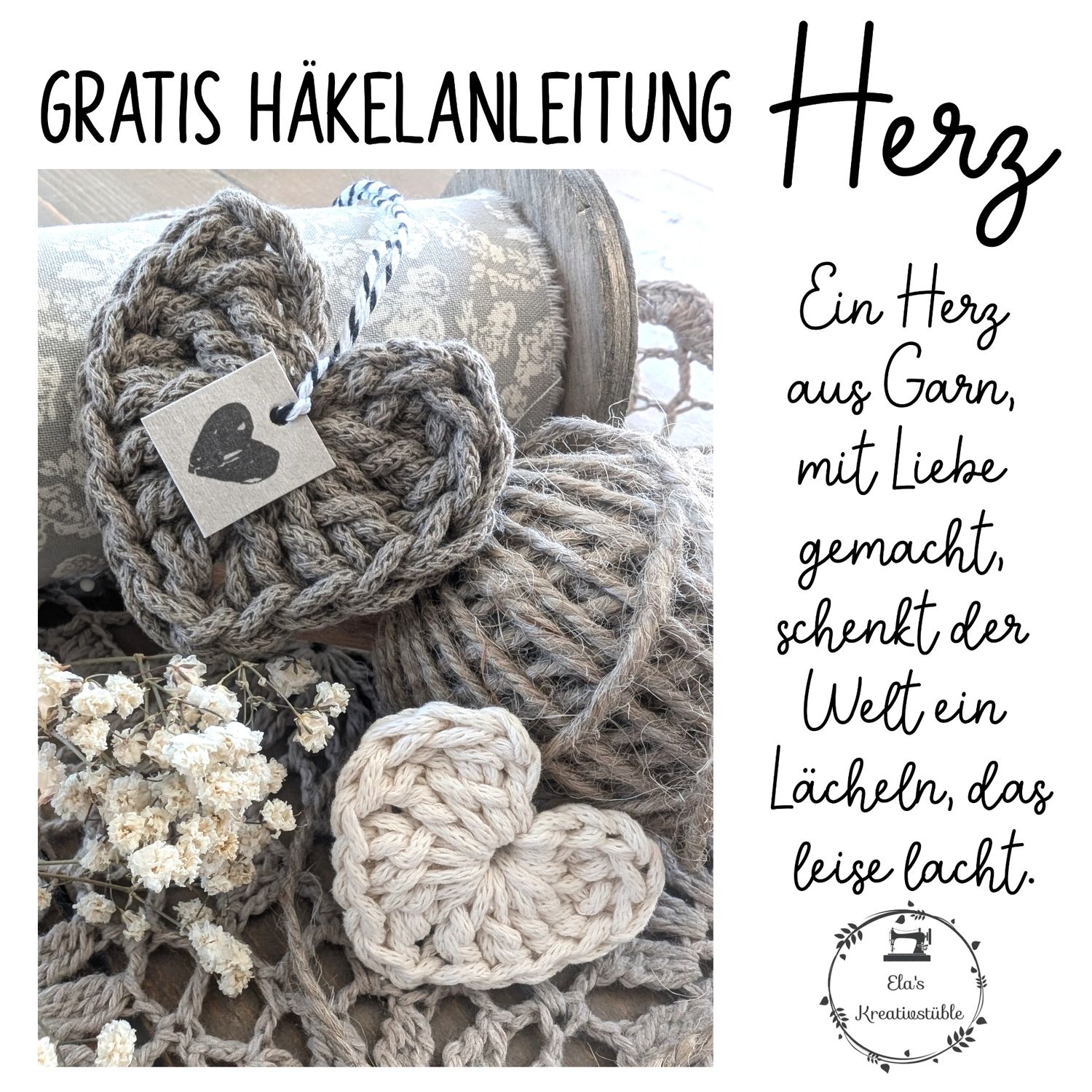 Häkelanleitung Herz