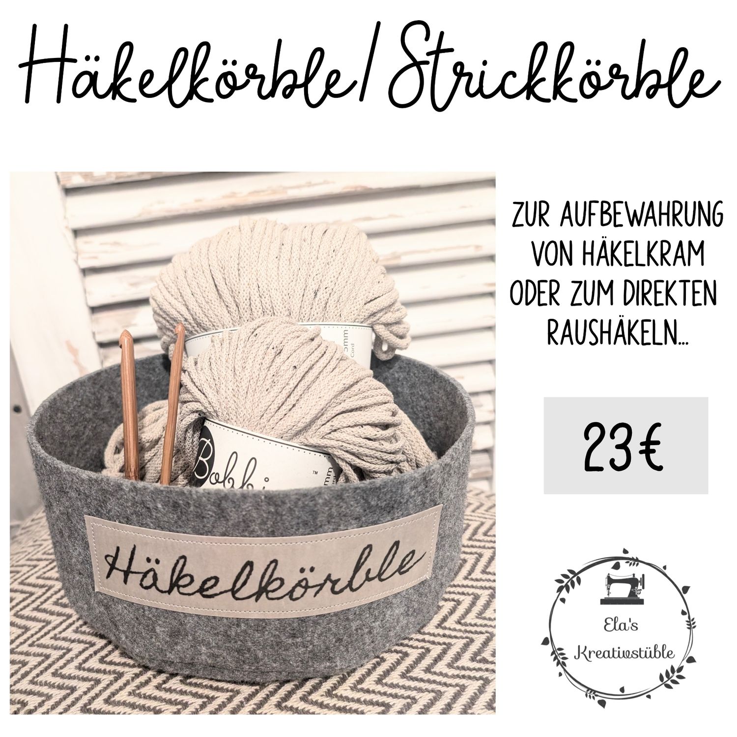 Häkelkörble/Strickkörble