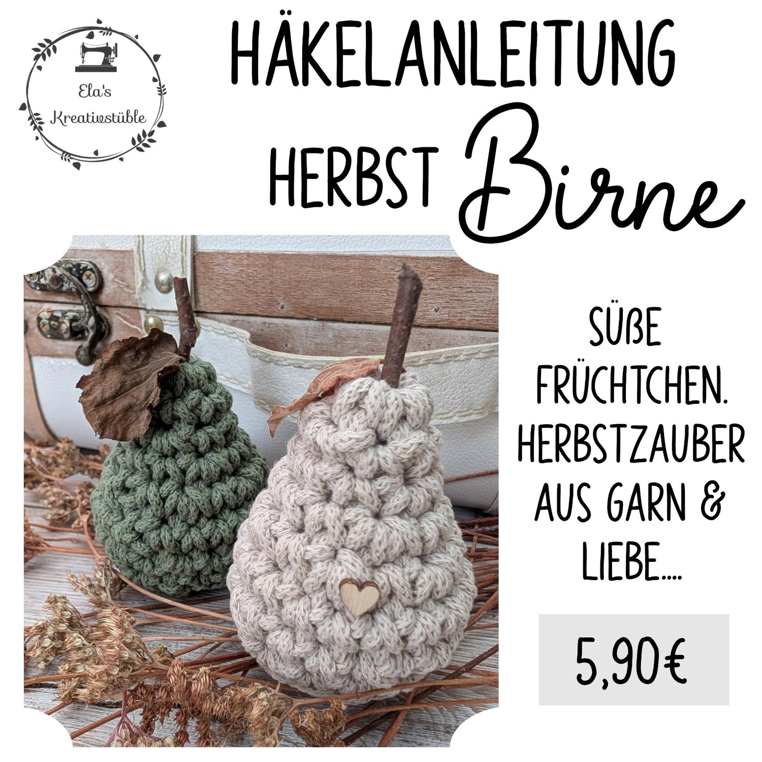 Häkelanleitung Birne