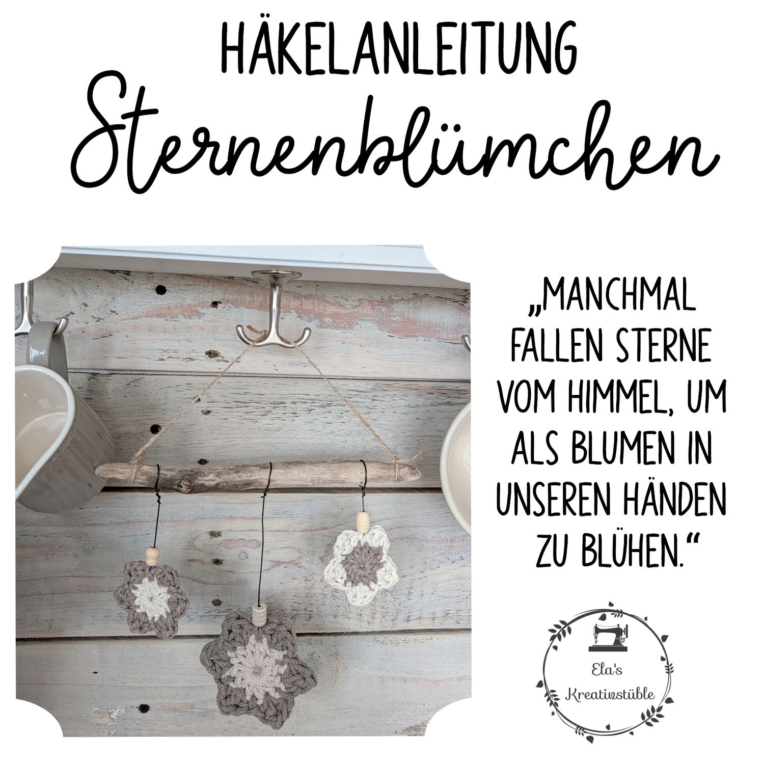 Häkelanleitung Sternenblümchen