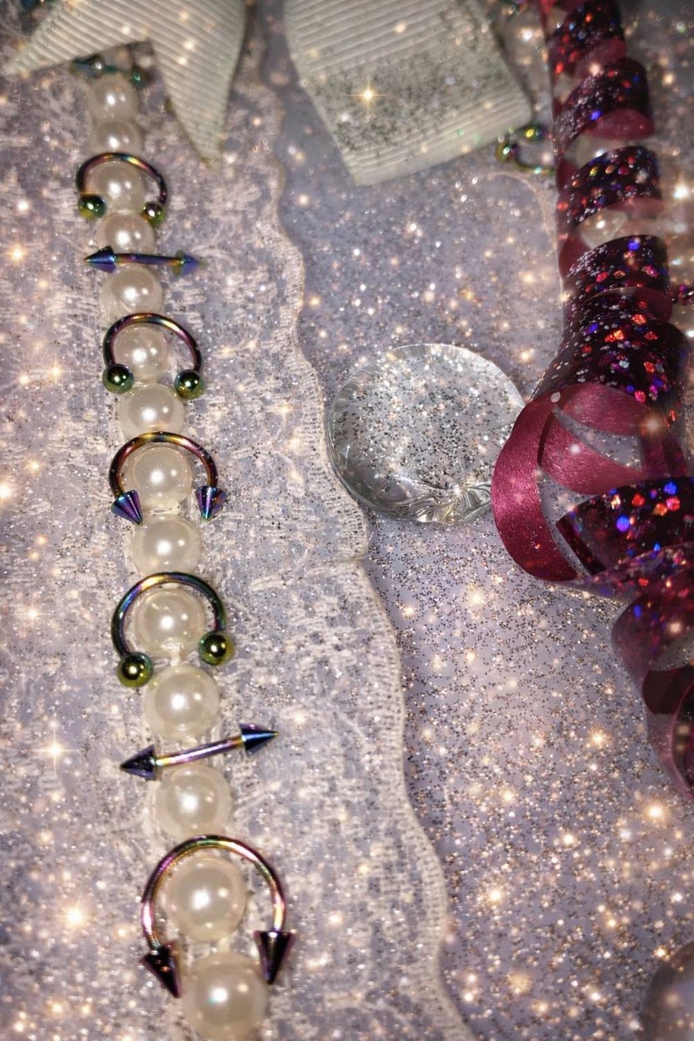 Piercing rond a pointe multi couleur acier inoxydable LIVRAISON INCLUSE a partir de 2 Articles