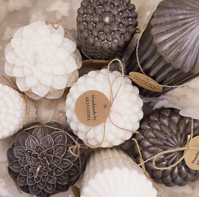 Świece ozdobne z kolekcji "Kawa z Mlekiem"