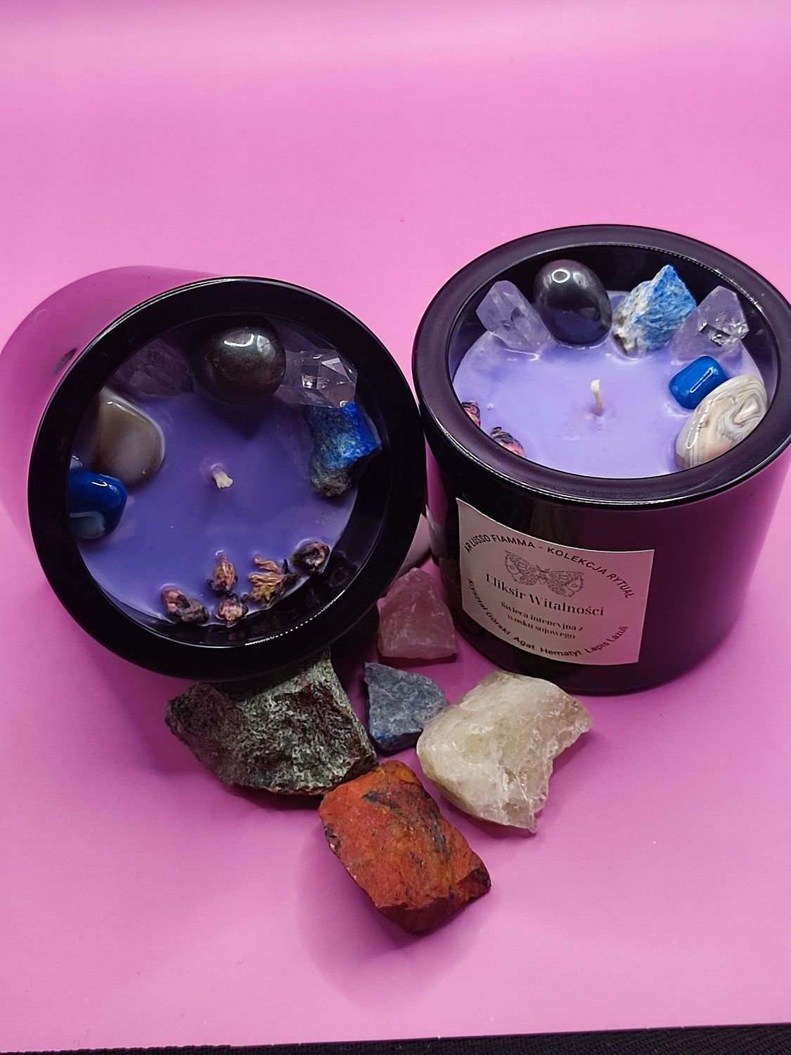 Świeca intencyjna , afirmacyjna Eliksir Witalności