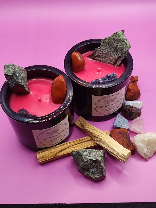 Świeca intencyjna , afirmacyjna Energia Wewnętrzna Siła