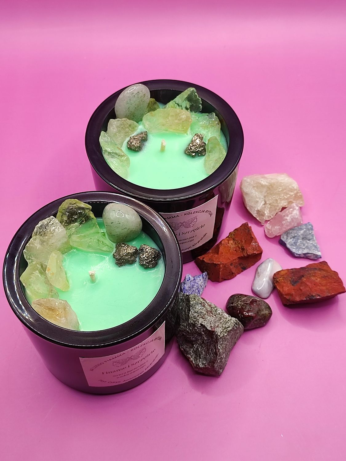 Świeca intencyjna , afirmacyjna Finanse i Szczęście