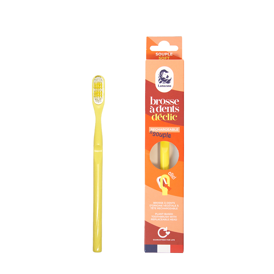 LZA Soft Toothbrush - Déclic - Mimosa Yellow