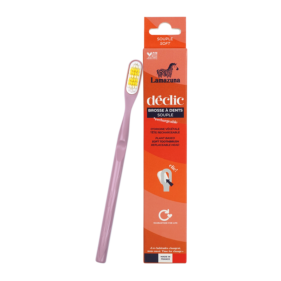 Lamazuna Soft Toothbrush - Déclic - Lilac