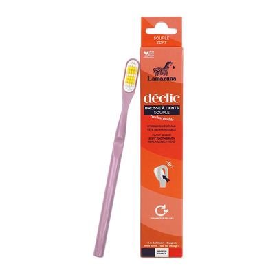 Lamazuna Soft Toothbrush - Déclic - Lilac