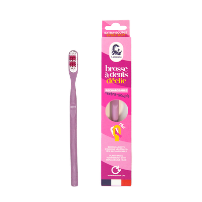 Lamazuna Extra Soft Toothbrush - Déclic - Lilac