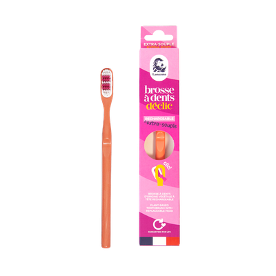 Lamazuna Extra Soft Toothbrush - Déclic - Coral
