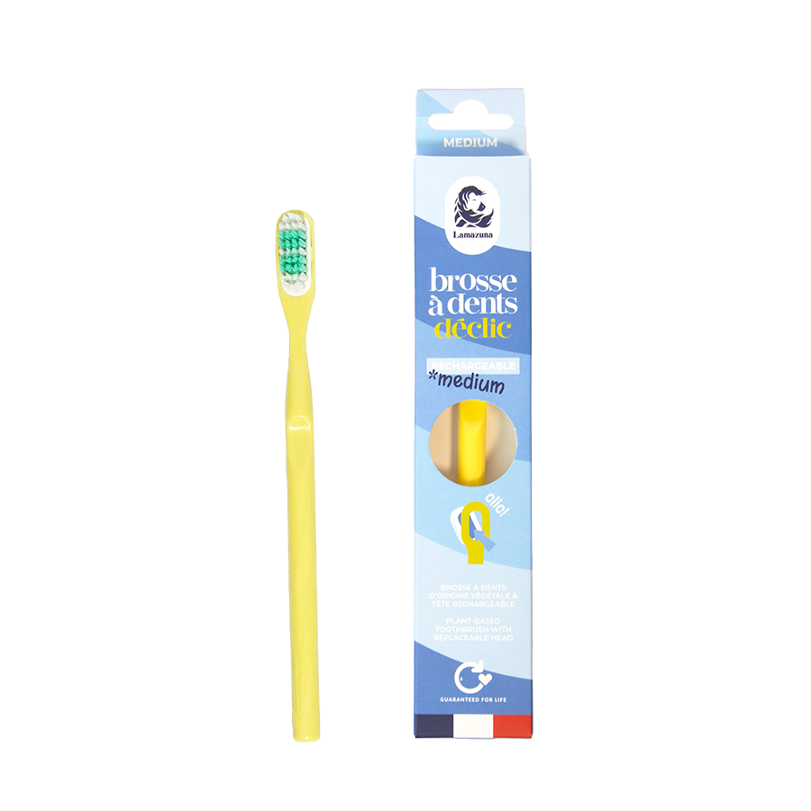 LZA Medium Toothbrush - Déclic - Mimosa Yellow