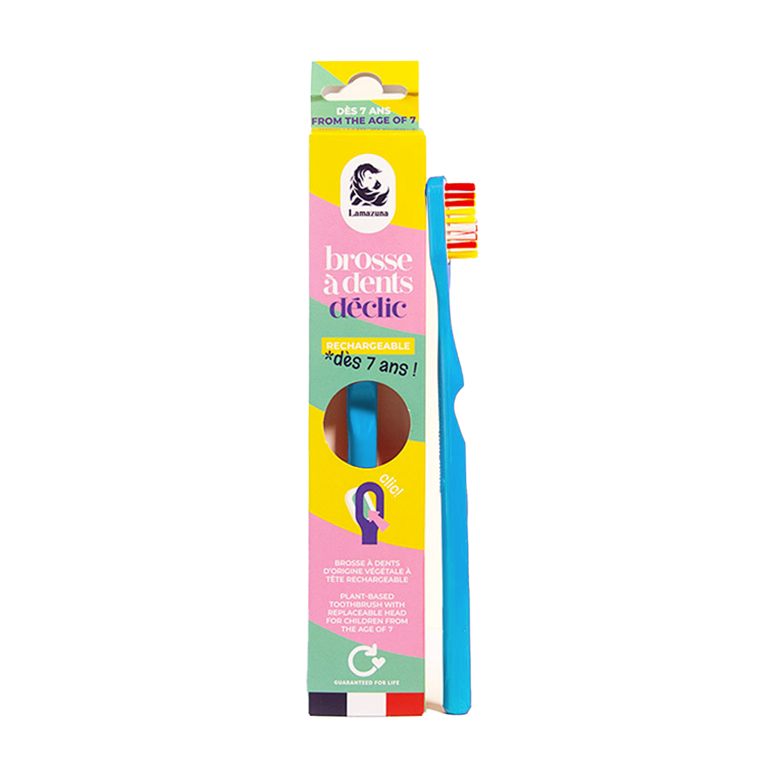 LZA Junior 7+ toothbrush - Déclic - Blue
