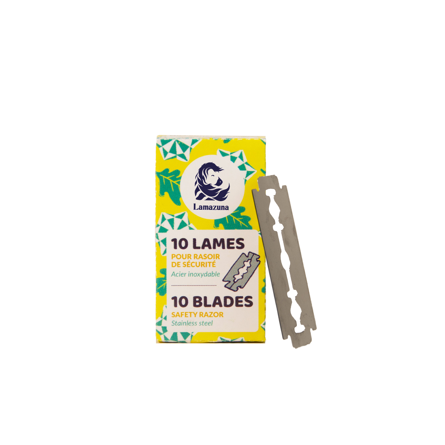 LZA Set of 10 replacement blades for safety razor - Per Set