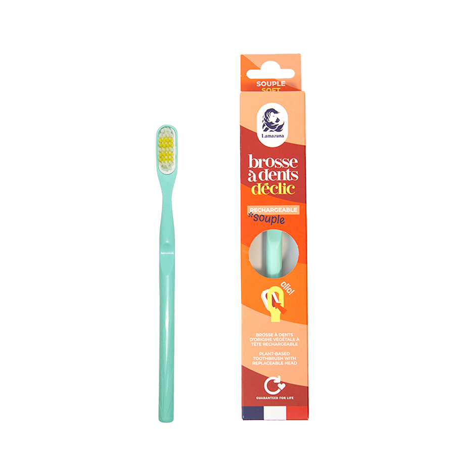 LZA Soft Toothbrush - Déclic - Water Green