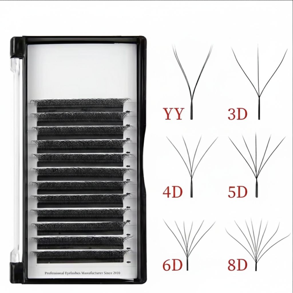 YY Lashes (0.07, C / D Curl, 8–14mm)