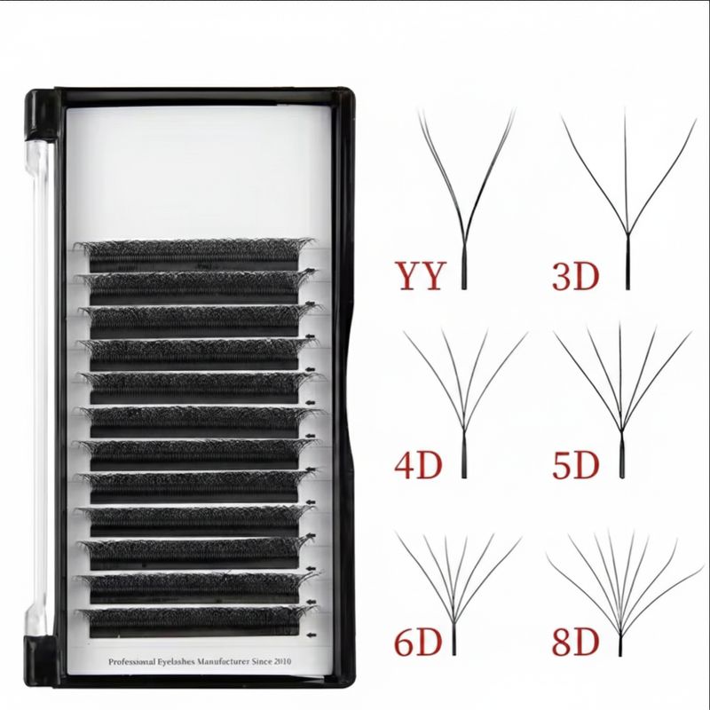 YY Lashes (0.07, C / D Curl, 8–14mm)