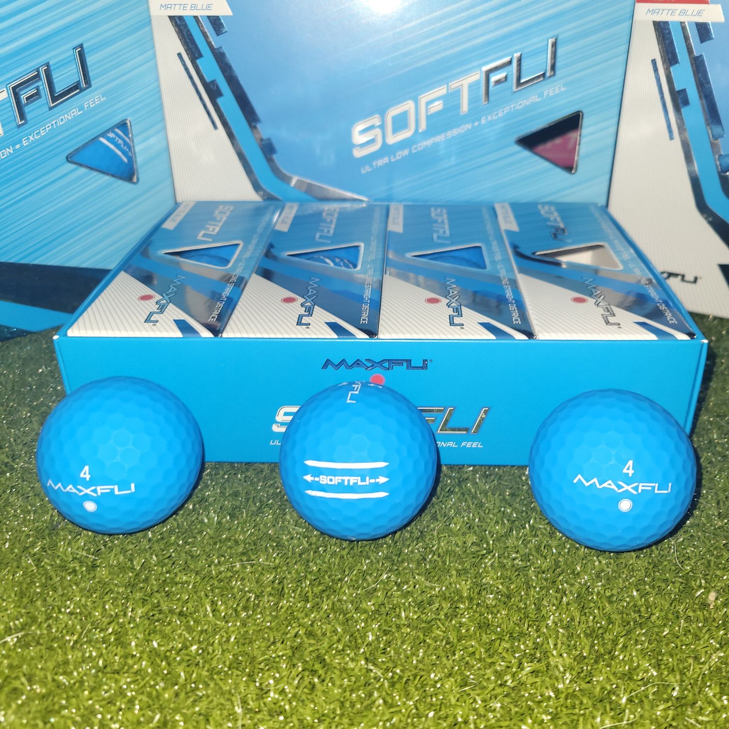 Blue MaxFli Softfli Golf Balls - 12-Pack