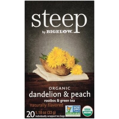 Bigelow Steep Organic Dandelion and Peach