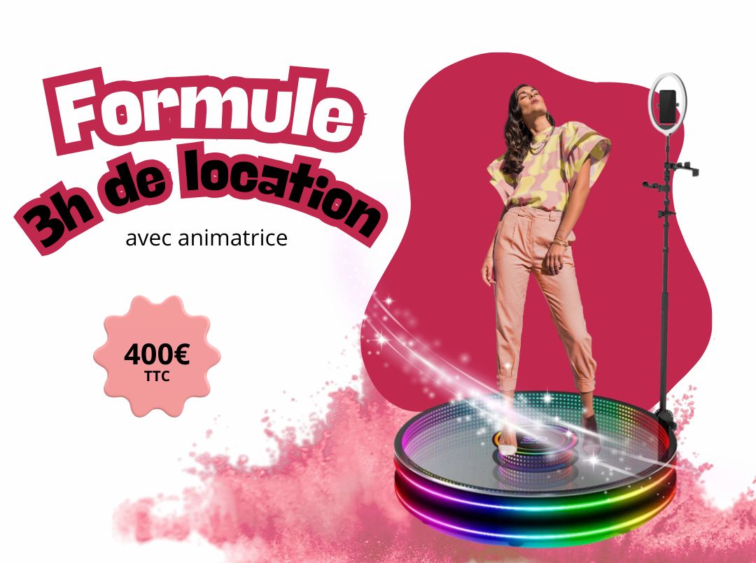 Photobooth 360 : formule 3H