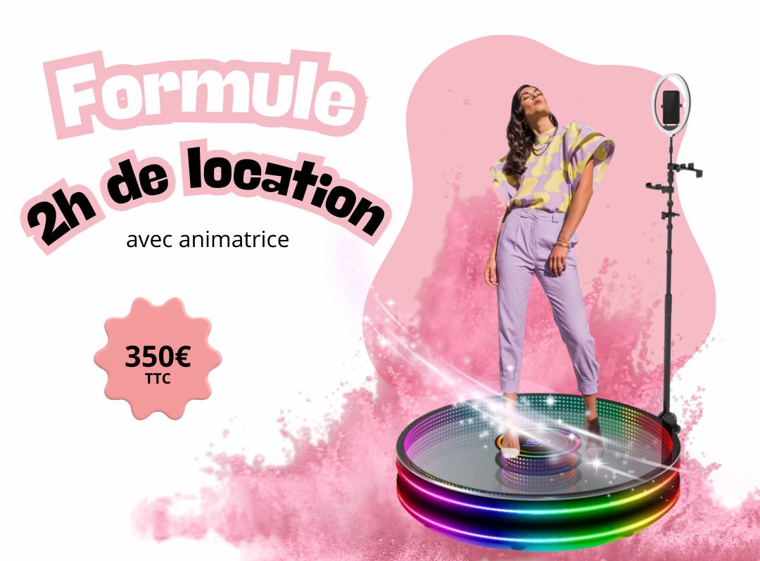 Photobooth 360 : formule 2h