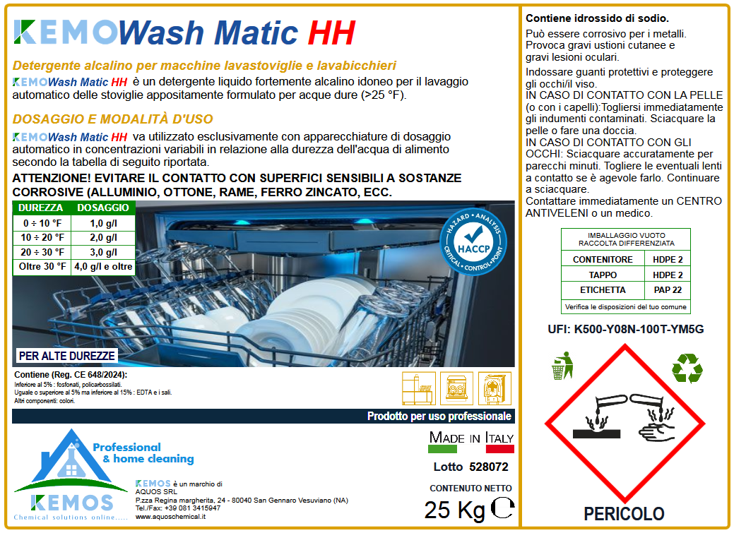 KEMOWASH MATIC HH Kg 25