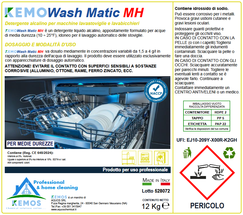 KEMOWASH MATIC MH Kg 12