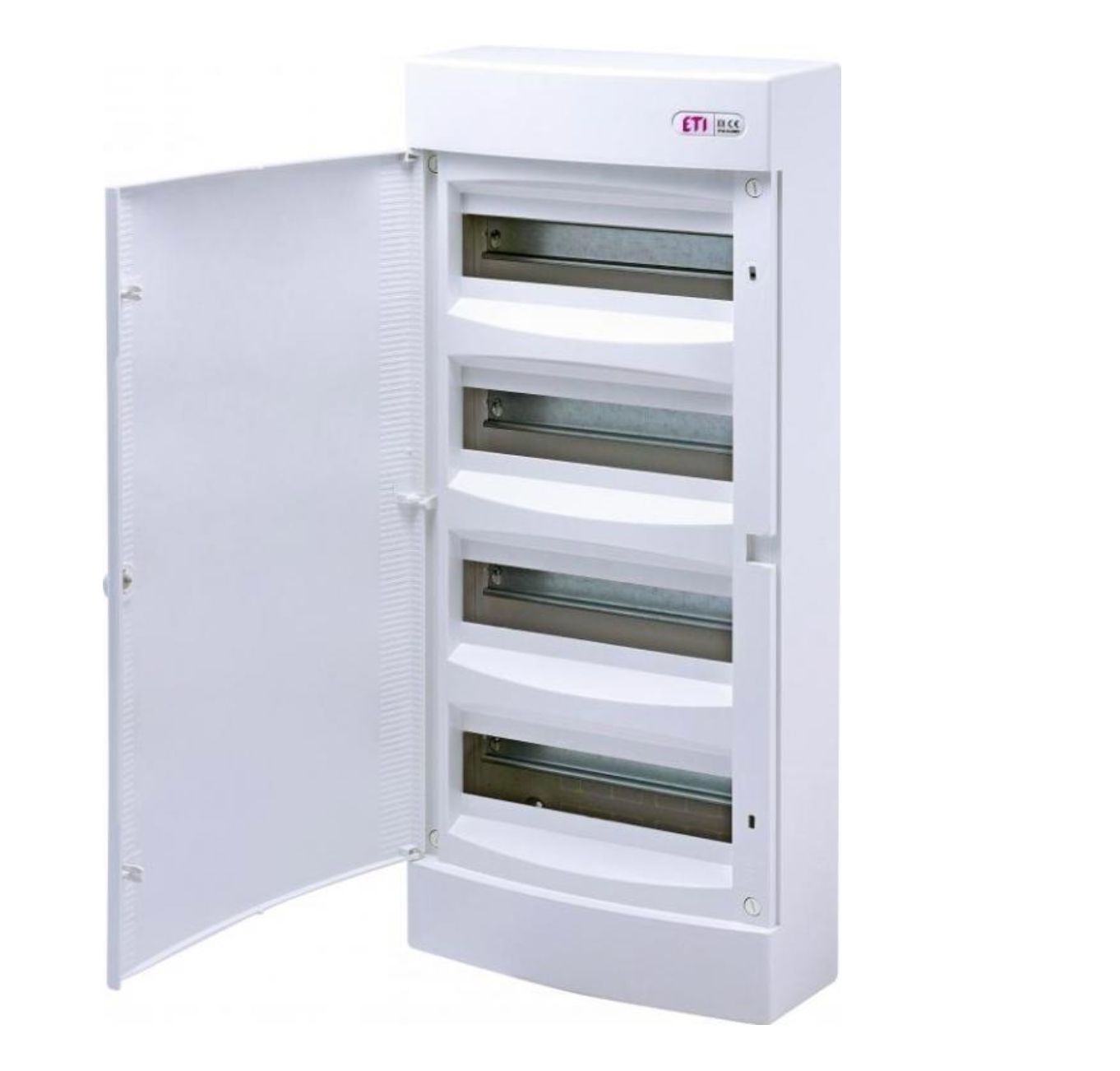 Rozdzielnica modułowa 4x12 natynkowa drzwi białe / IP 40 400V AC / ECT48PO‑s 001101023