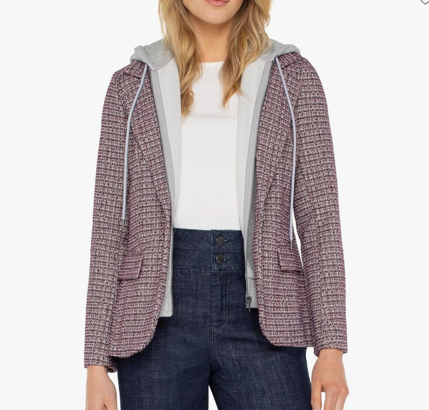 Wine Check Bf Blazer W/Hood