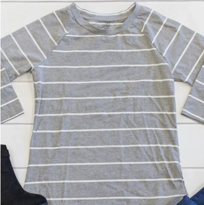 3/4 Sl Striped Ella Tunic