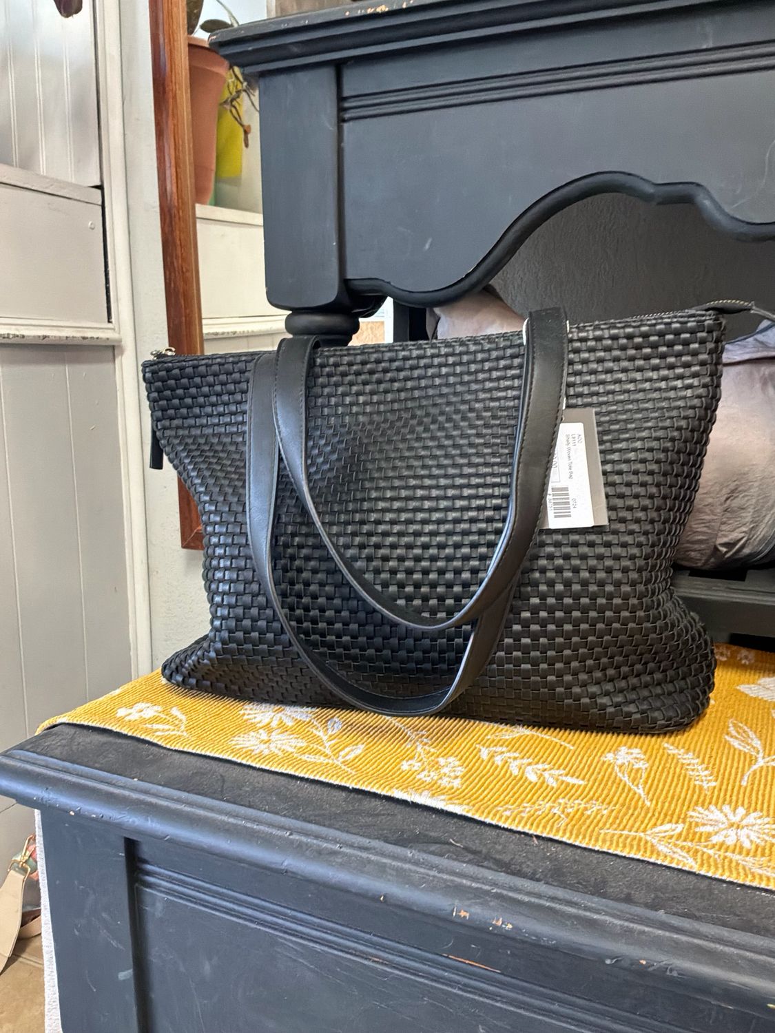 Shelly Woven Tote Bag